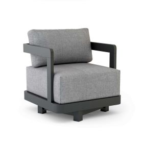 GRANADA ALUMINUM SWIVEL ARMCHAIR