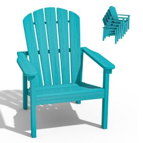 HDPE Stackback Adirondack chair, 1Pack (Color: Aruba Blue)